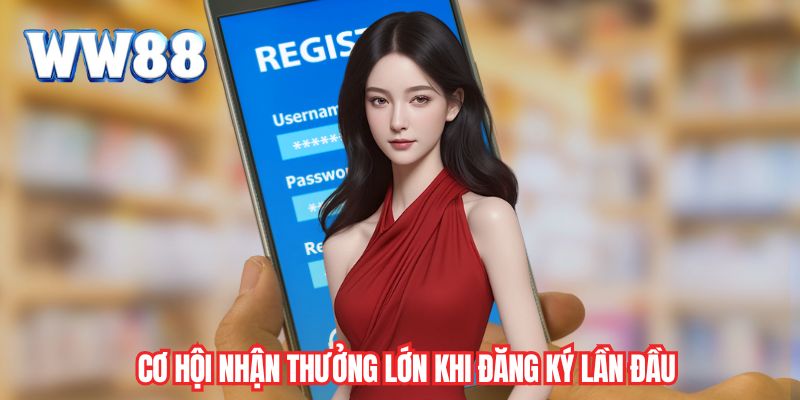 Cơ hội nhận thưởng lớn khi đăng ký lần đầu
